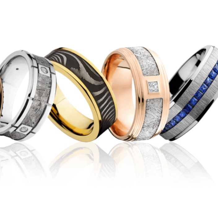 Men's Wedding Bands Our most popular men's wedding bands come from Lashbrook Designs. Fully customizable, Lashbrook wedding bands are uniquely yours. Shop a variety of wedding band options or jump to the Lashbrook Ring Builder to start customizing! Call Toner Jewelers to get the 5-year warranty and order your band! Toner Jewelers Overland Park, KS
